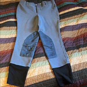 Girls Blue and Black Riding Pants